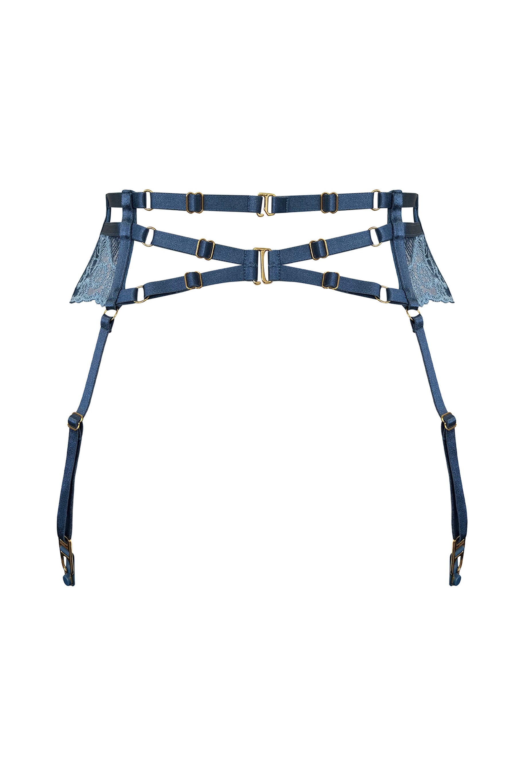 Tierra Suspender in Denim | Bordelle Luxury Lingerie | Supernatural * Supernatural Lingerie Tierra Suspender in Denim | Bordelle Luxury Lingerie | Supernatural * Supernatural Lingerie