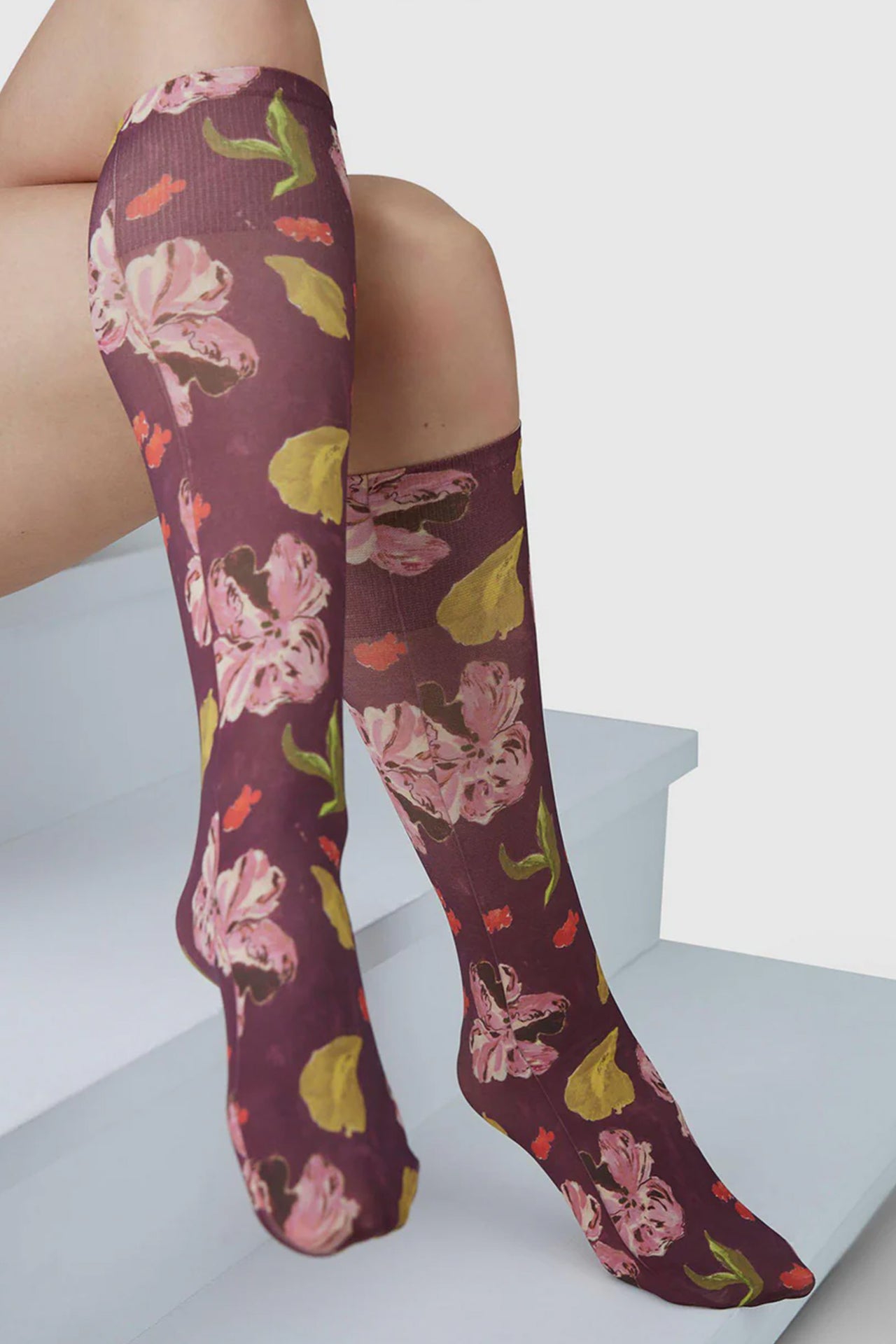 Helen Bullock Floral Knee Highs